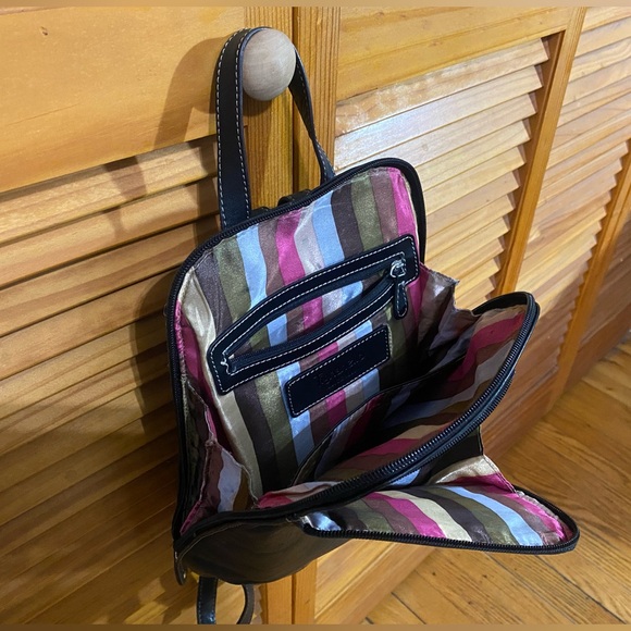 Tignanello Black Leather Backpack - Picture 9 of 9